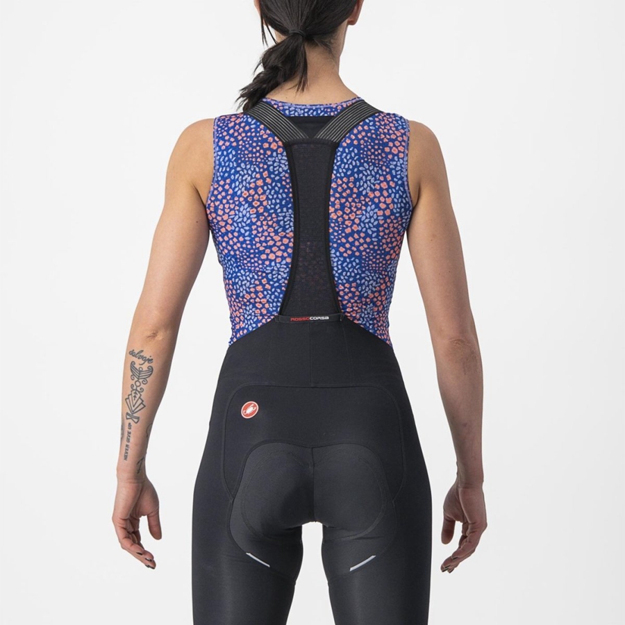 Castelli PRO MESH 4 W SLEEVELESS Naisten Base Layer Violetit Valkoinen | ZXQF-45729