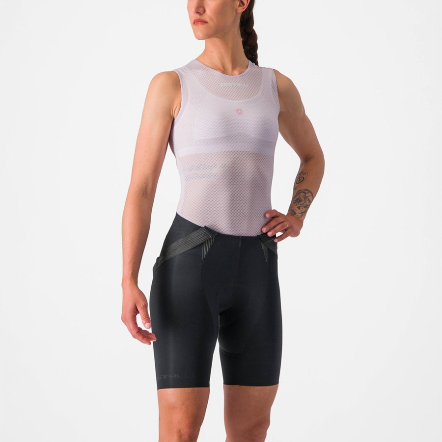 Castelli PRO MESH W SLEEVELESS Naisten Base Layer Violetit Valkoinen | BFLZ-52816