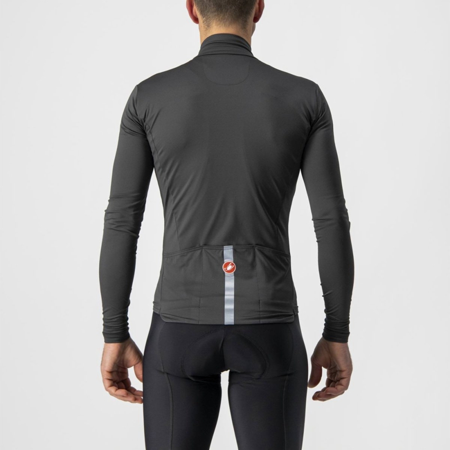 Castelli PRO THERMAL MID LS Miesten Pelipaita Tummanharmaat | CWIO-96013