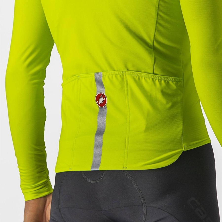 Castelli PRO THERMAL MID LS Miesten Pelipaita Vaaleanvihreä | BIYR-51072