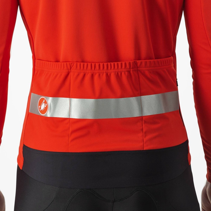 Castelli RADDOPPIA 3 Miesten Takit Punainen Hopea | SRLF-91265