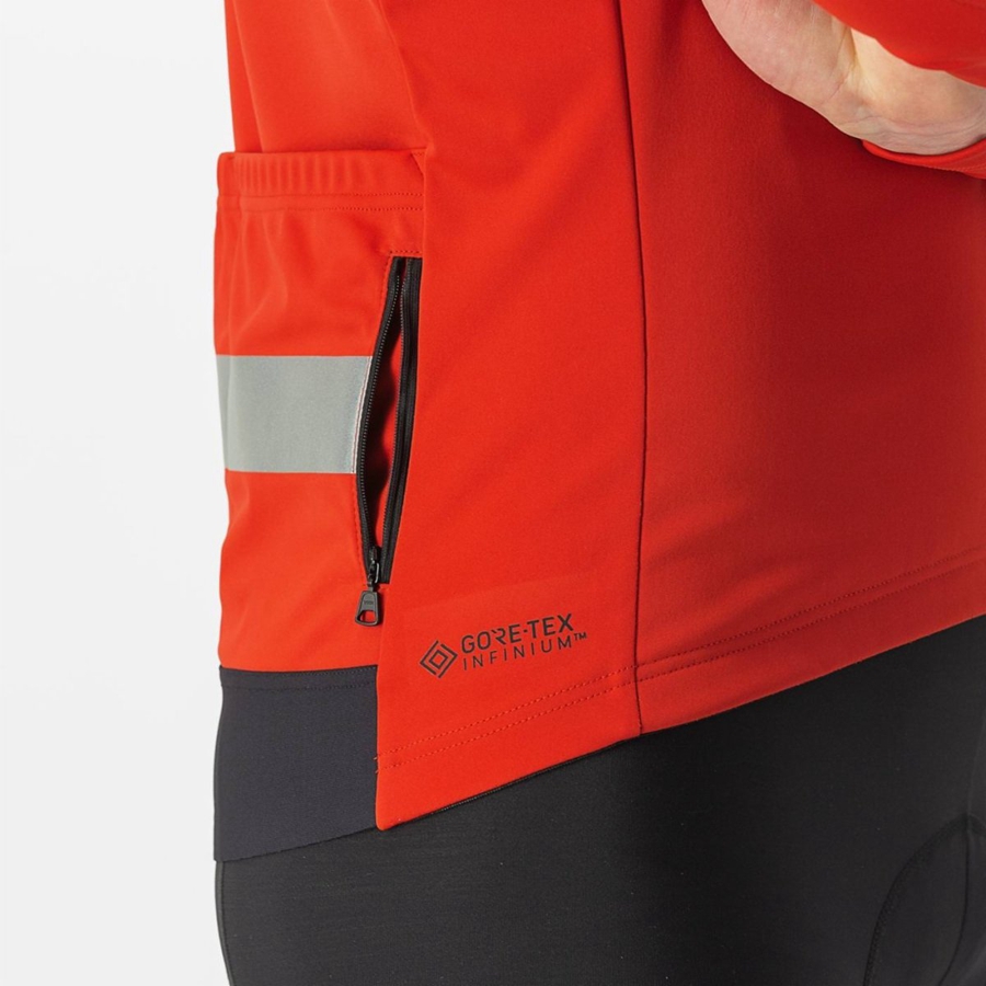 Castelli RADDOPPIA 3 Miesten Takit Punainen Hopea | SRLF-91265