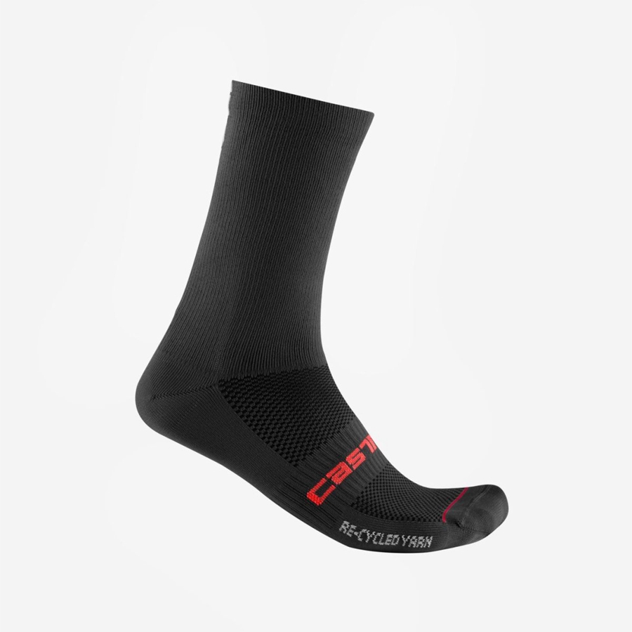 Castelli RE-CYCLE THERMAL 18 Miesten Sukat Mustat | RIHA-28794