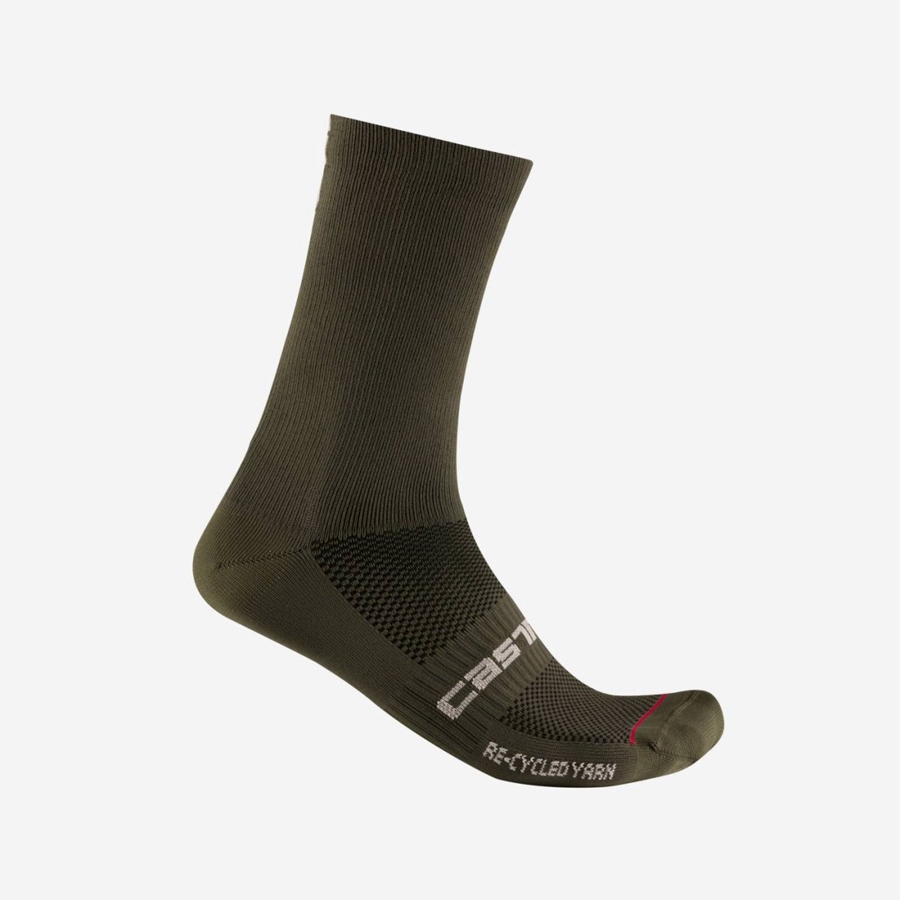 Castelli RE-CYCLE THERMAL 18 Miesten Sukat Mustat | TPDV-14593