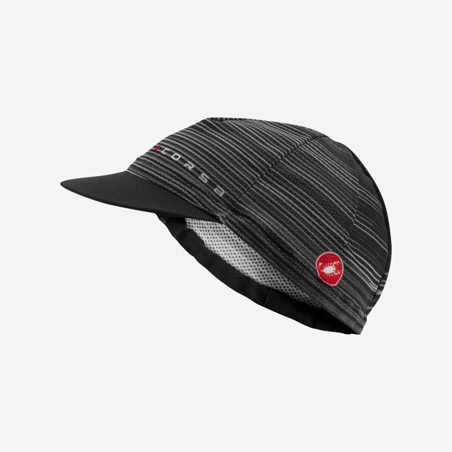 Castelli ROSSO CORSA Miesten Lippis Mustat | DSIR-91708