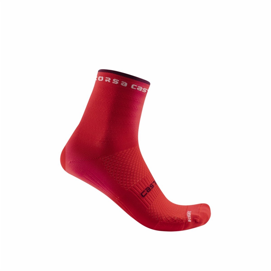 Castelli ROSSO CORSA W 11 Naisten Sukat Punainen | RXEA-90216