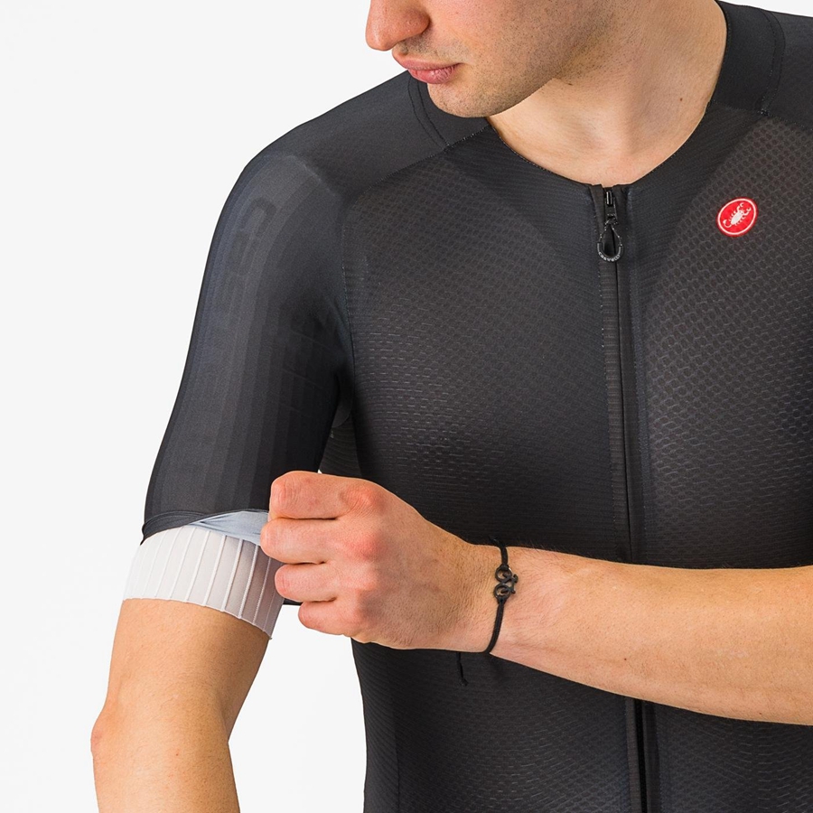 Castelli SANREMO BTW Miesten Speedsuit Mustat | GLXT-49231