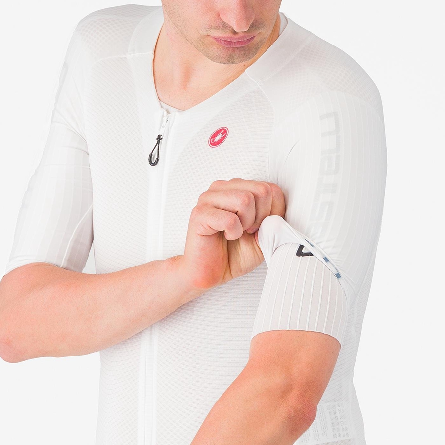 Castelli SANREMO BTW X2 Miesten Speedsuit Valkoinen Sininen | VKYZ-49063