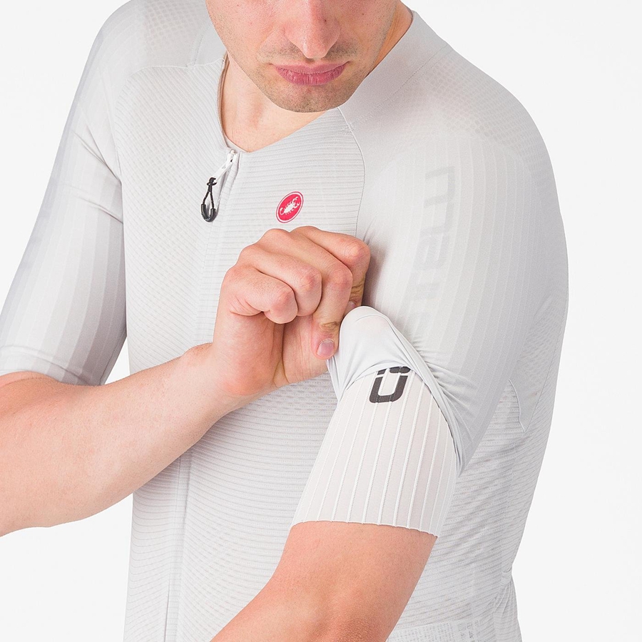 Castelli SANREMO BTW X2 Miesten Speedsuit Hopea Harmaat Viininpunainen | DNHQ-30574