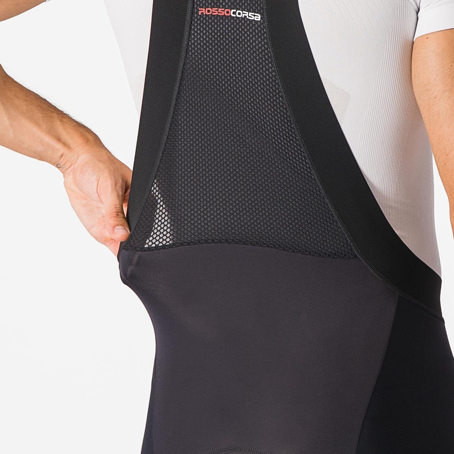 Castelli SORPASSO RoS Miesten Bib Sukkahousut Mustat | ZSNW-43792