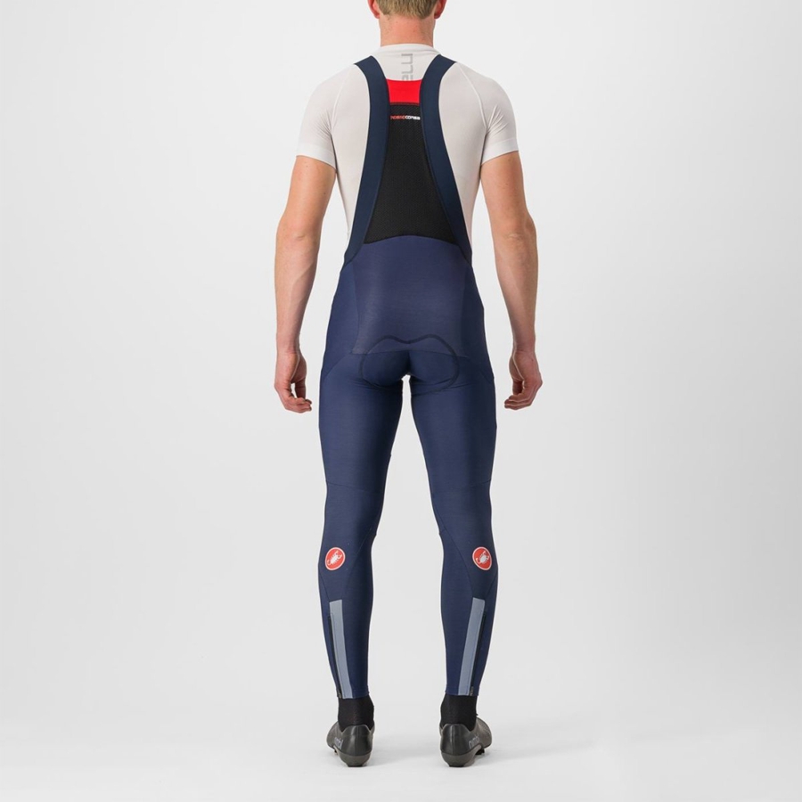 Castelli SORPASSO RoS Miesten Bib Sukkahousut Sininen | LKNG-52643