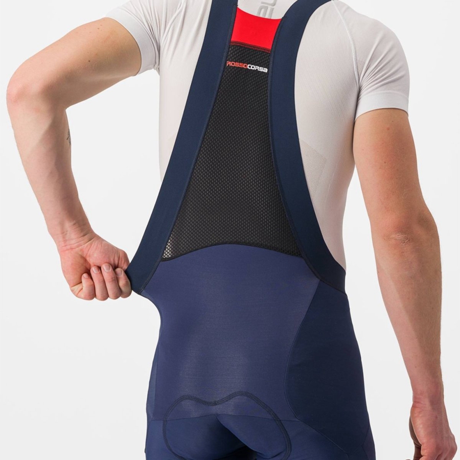 Castelli SORPASSO RoS Miesten Bib Sukkahousut Sininen | LKNG-52643