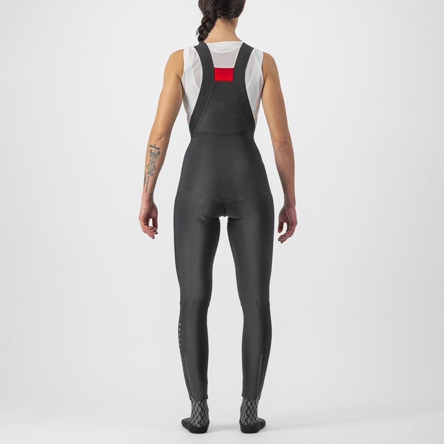 Castelli SORPASSO RoS W Naisten Bib Sukkahousut Mustat | VIMX-78254