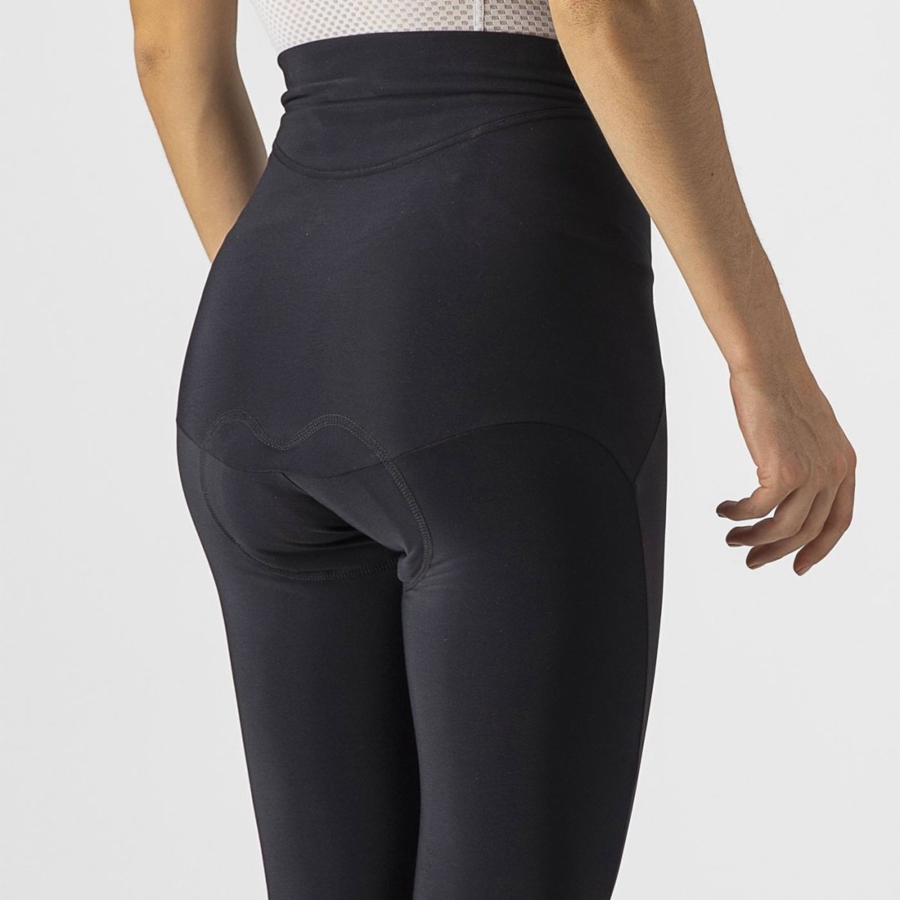 Castelli SORPASSO RoS W Naisten Leggings Mustat | NJPH-54719