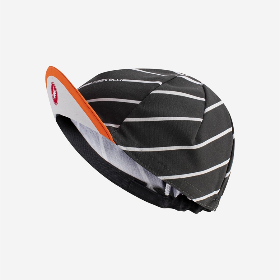 Castelli SPEED STRADA Miesten Lippis Tummanharmaat | NCXH-93645