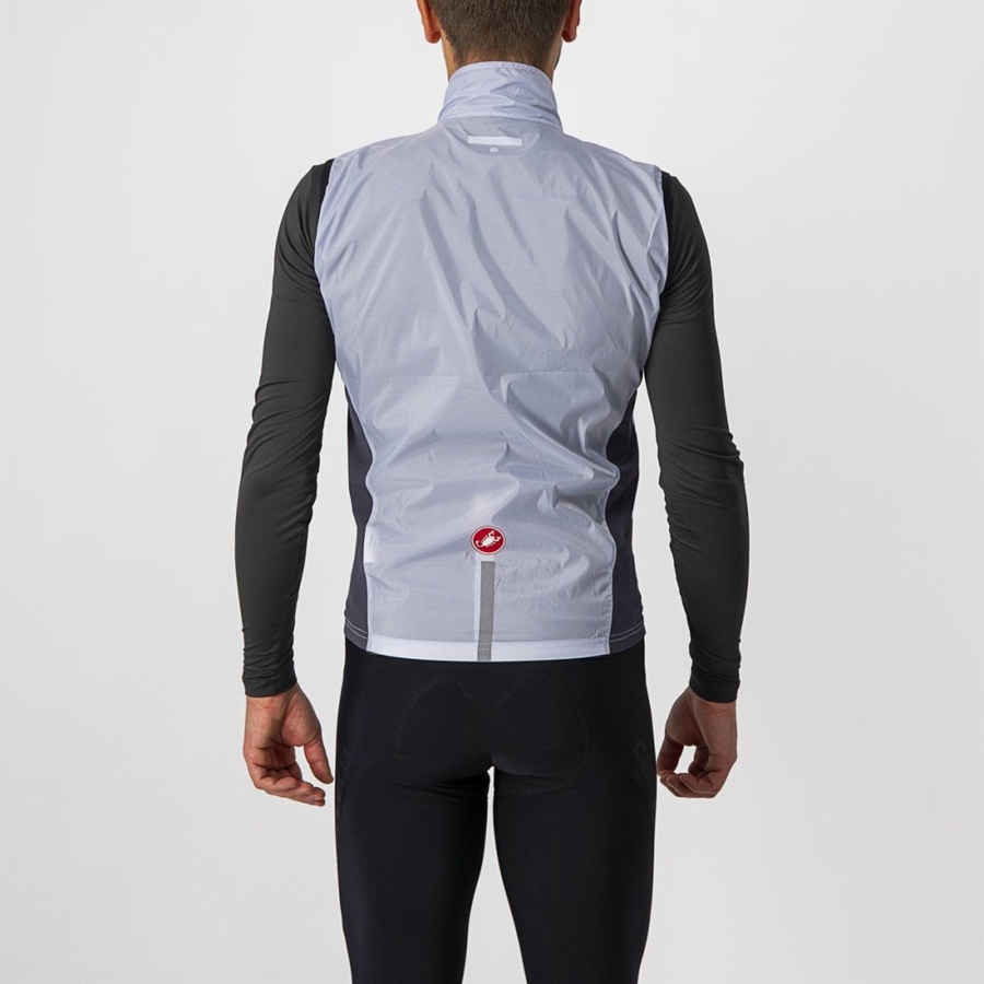 Castelli SQUADRA STRETCH Miesten Liivi Hopea Harmaat Tummanharmaat | UGXI-29865