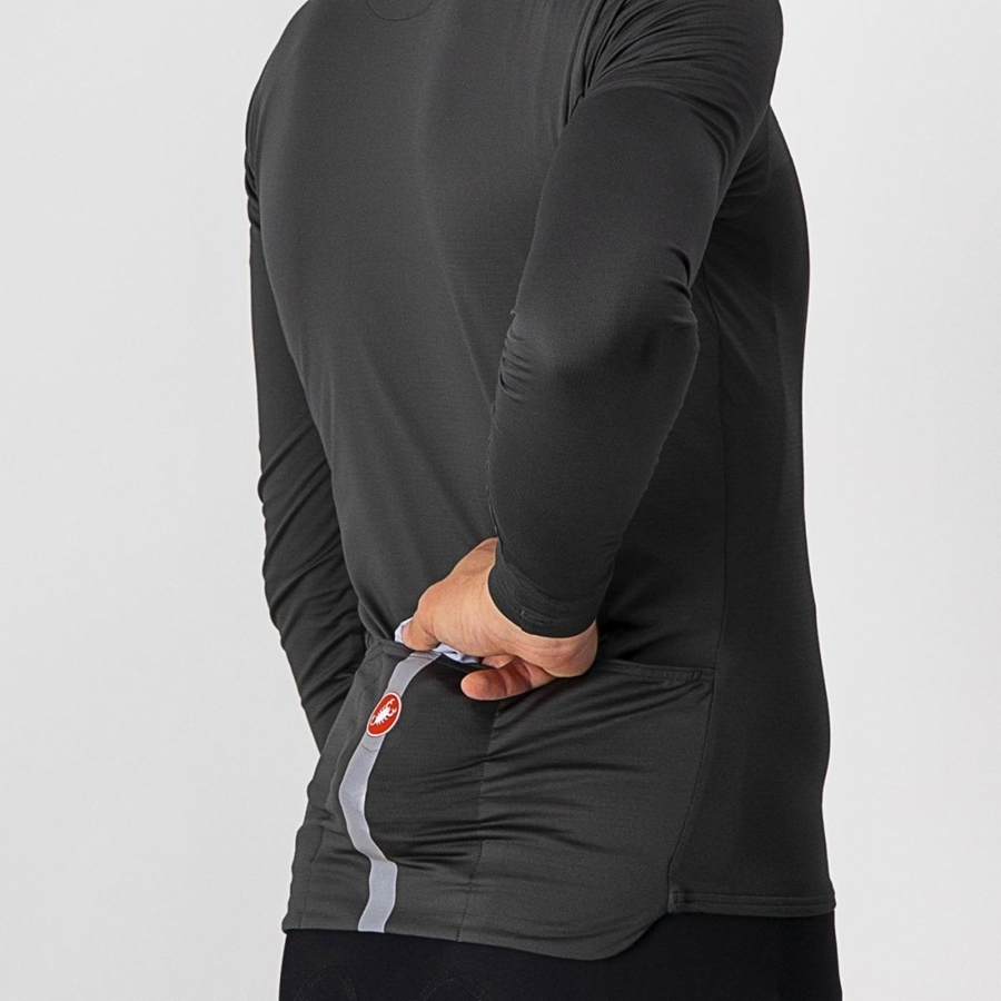 Castelli SQUADRA STRETCH Miesten Liivi Hopea Harmaat Tummanharmaat | UGXI-29865