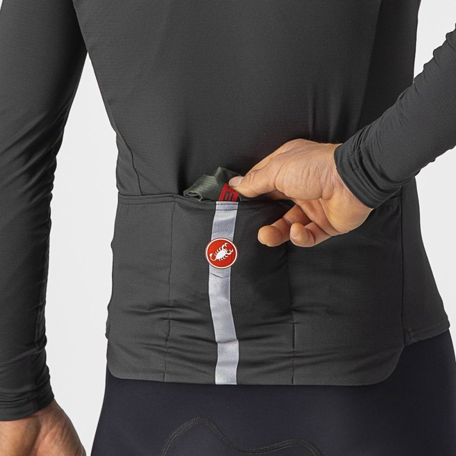 Castelli SQUADRA STRETCH Miesten Liivi Vihreä Tummanharmaat | DGCM-42397