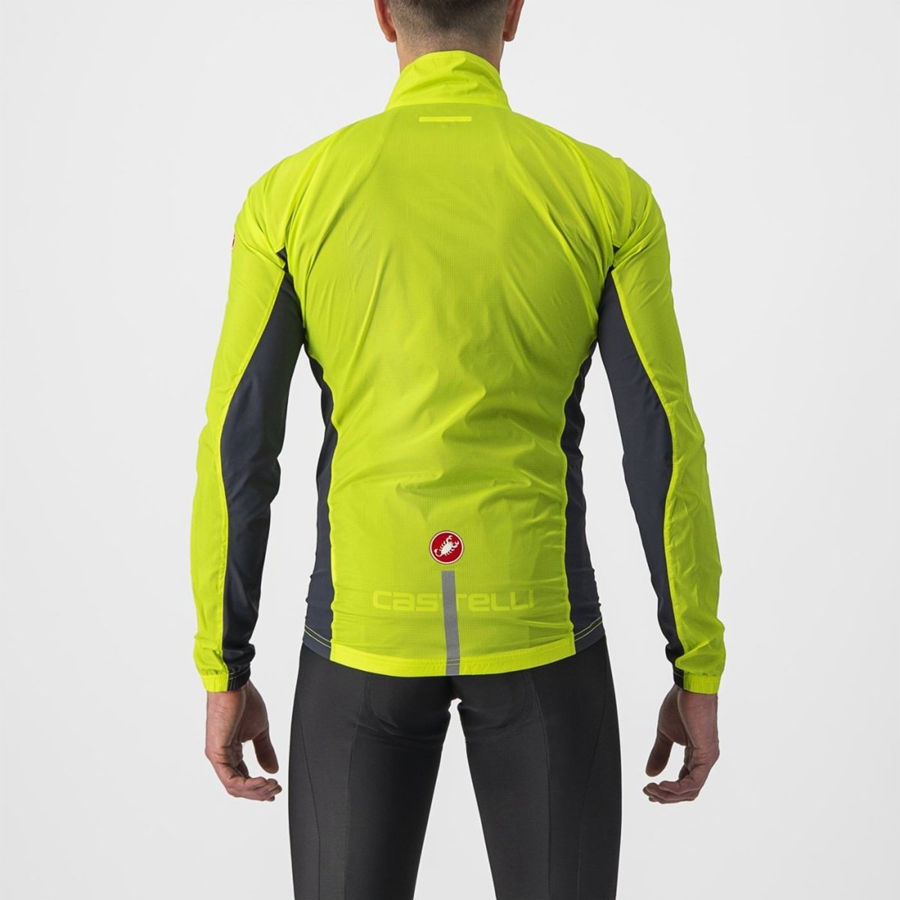 Castelli SQUADRA STRETCH Miesten Suojaus Vaaleanvihreä Tummanharmaat | CFXD-54130