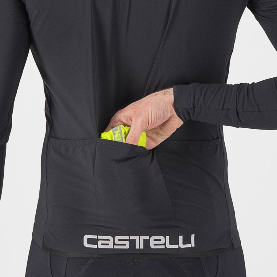 Castelli SQUADRA STRETCH Miesten Suojaus Vaaleanvihreä Tummanharmaat | CFXD-54130