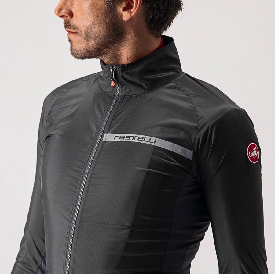 Castelli SQUADRA STRETCH Miesten Suojaus Mustat Tummanharmaat | ABTV-28906