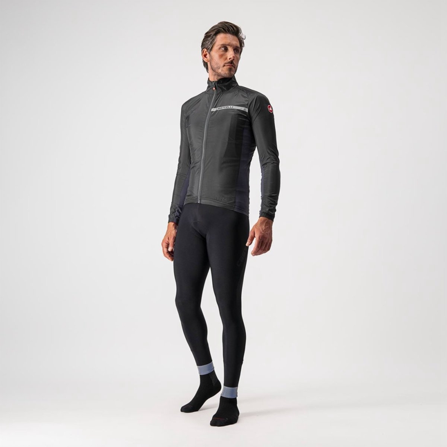 Castelli SQUADRA STRETCH Miesten Suojaus Mustat Tummanharmaat | ABTV-28906