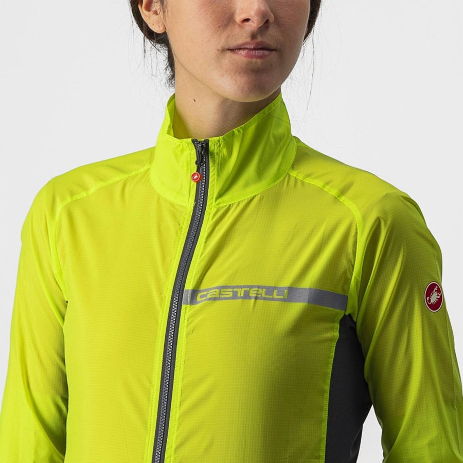 Castelli SQUADRA STRETCH W Naisten Suojaus Vaaleanvihreä Tummanharmaat | JBIY-25836