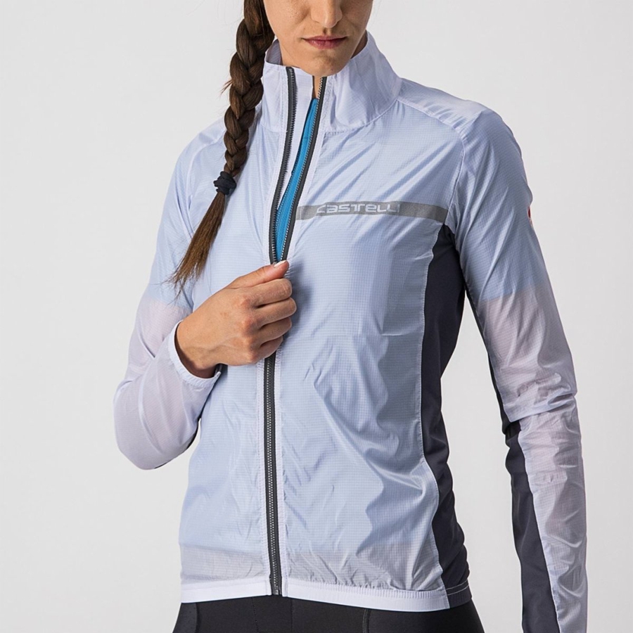 Castelli SQUADRA STRETCH W Naisten Suojaus Hopea Harmaat Tummanharmaat | QNBY-05671