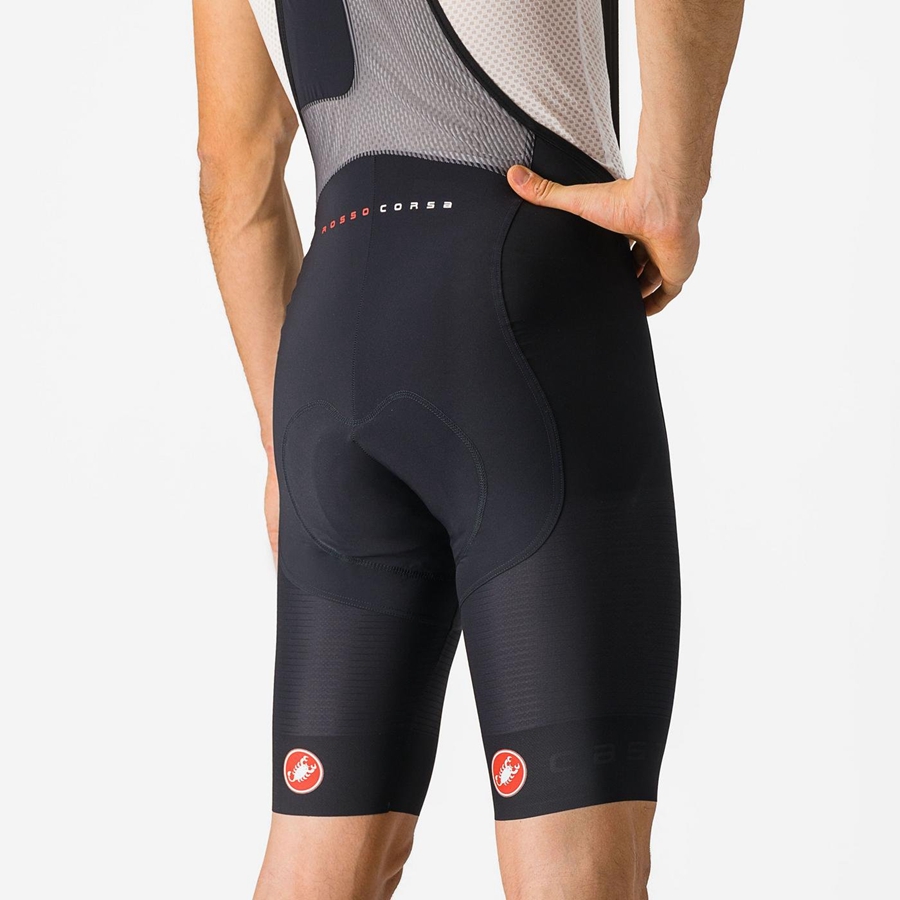 Castelli SUPERLEGGERA Miesten Bib Shortsit Mustat | OCJV-47093