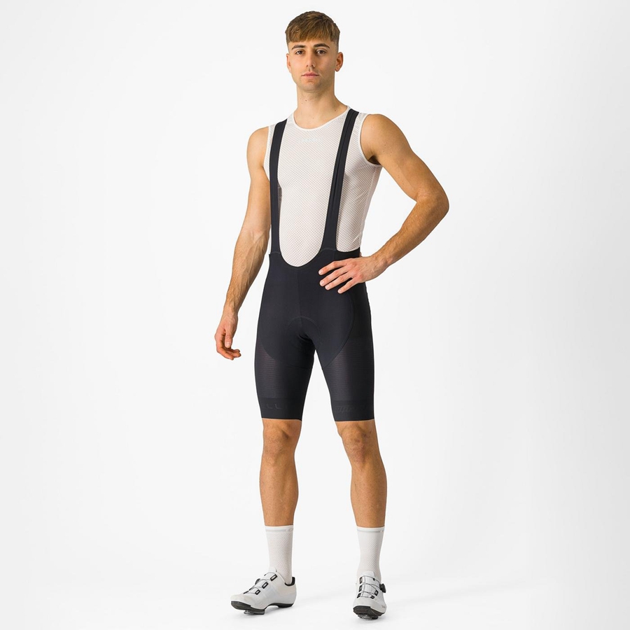 Castelli SUPERLEGGERA Miesten Bib Shortsit Mustat | OCJV-47093