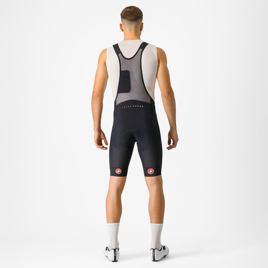 Castelli SUPERLEGGERA Miesten Bib Shortsit Mustat | OCJV-47093