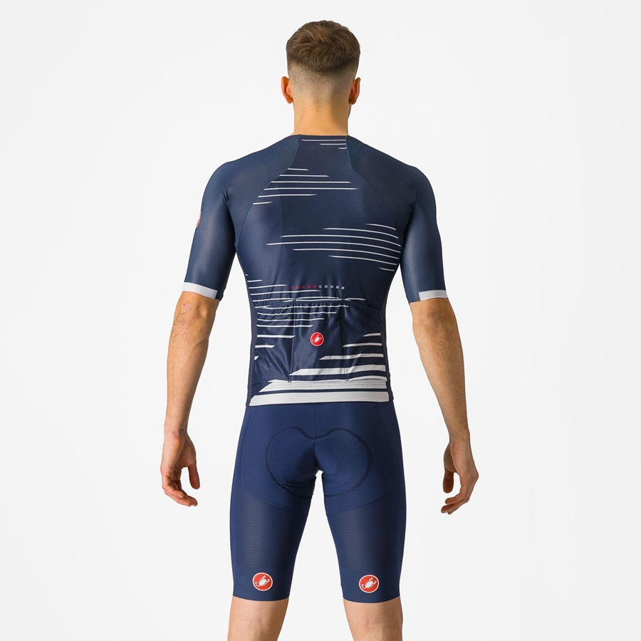 Castelli SUPERLEGGERA Miesten Bib Shortsit Sininen | ZMLS-02354