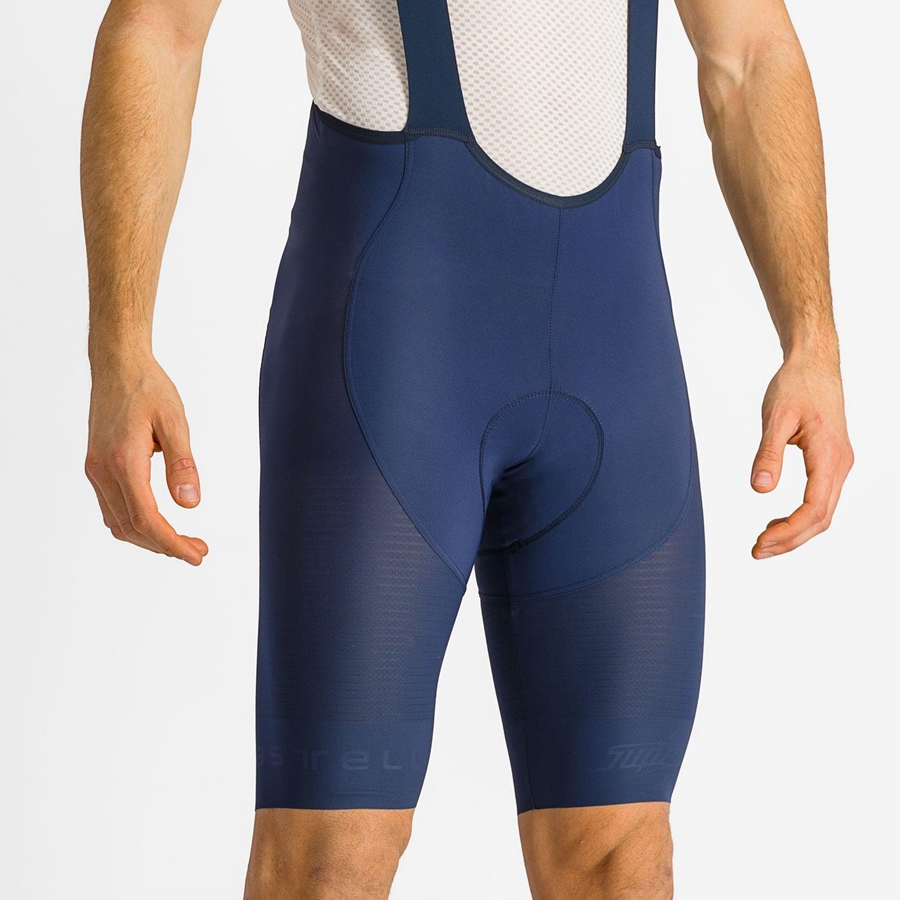 Castelli SUPERLEGGERA Miesten Bib Shortsit Sininen | ZMLS-02354