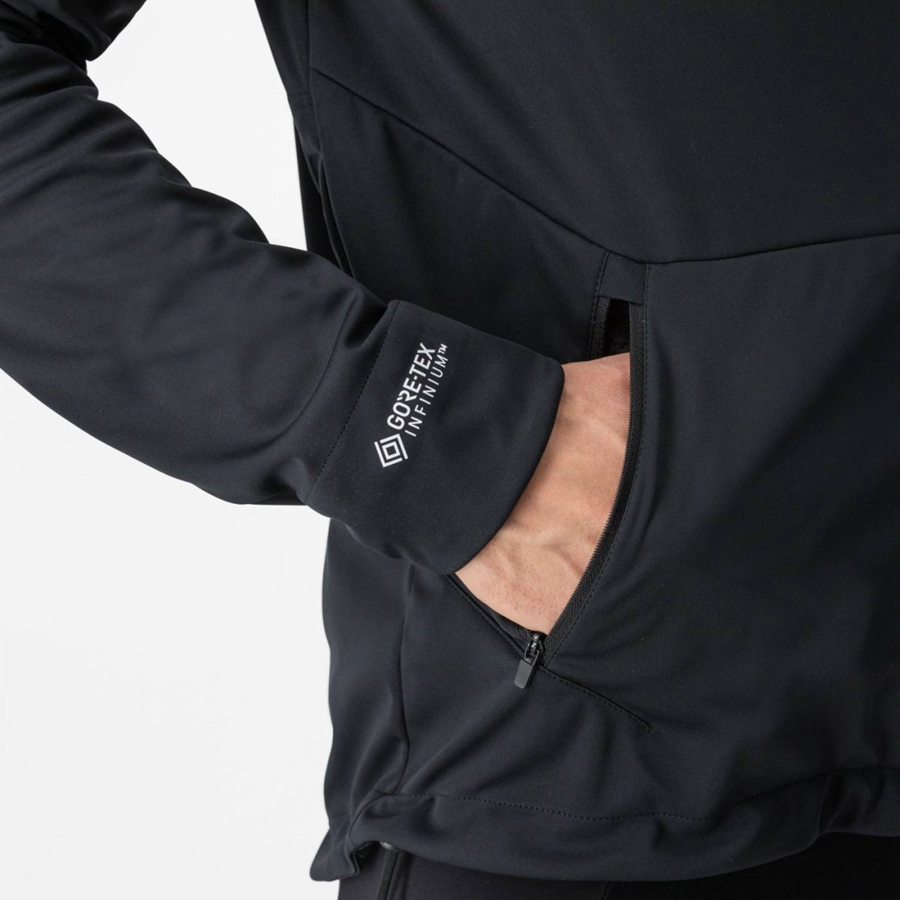 Castelli TRAIL HOODIE Miesten Takit Mustat | BIDK-50136