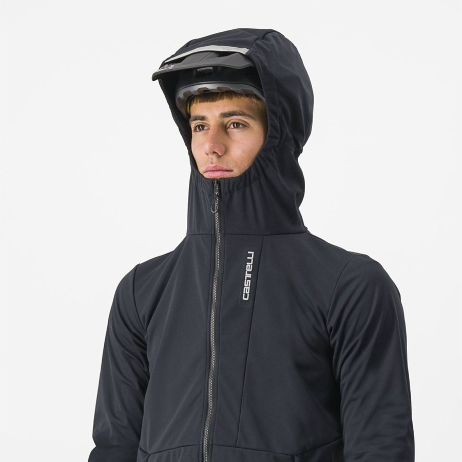 Castelli TRAIL HOODIE Miesten Takit Mustat | BIDK-50136