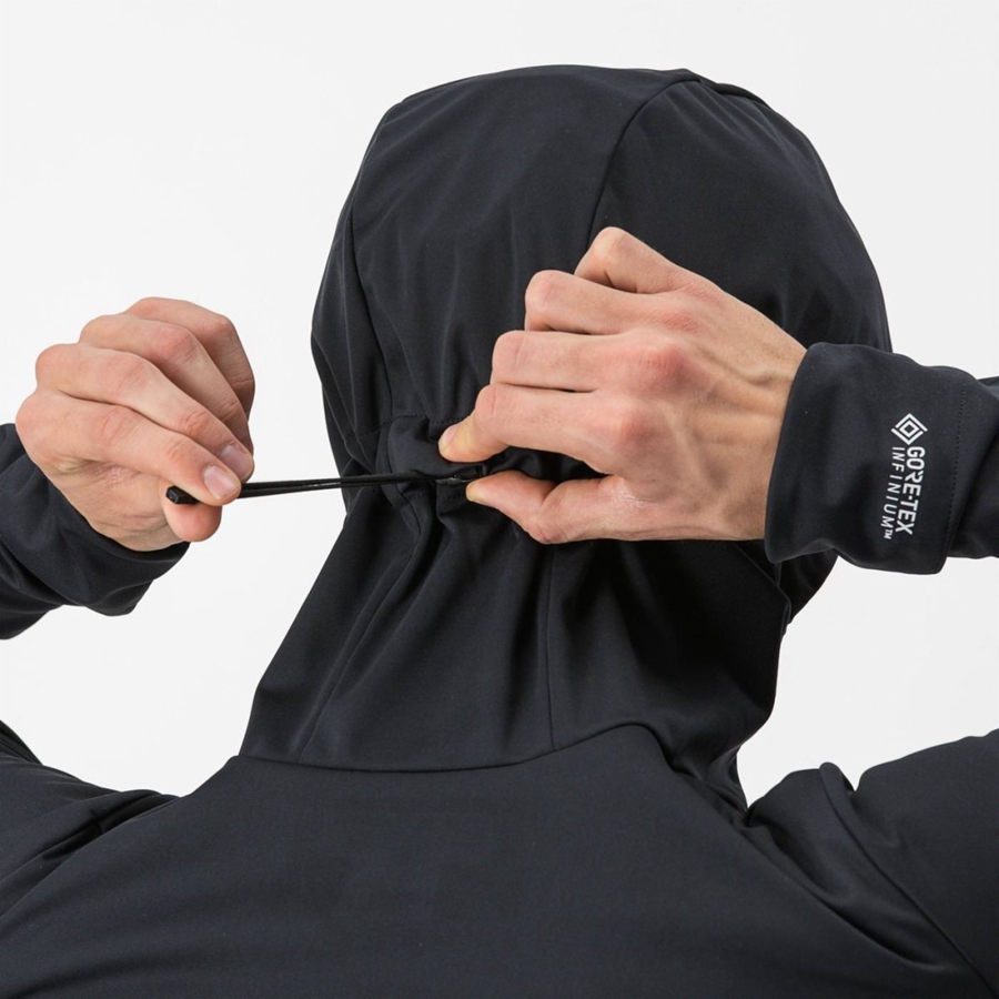 Castelli TRAIL HOODIE Miesten Takit Mustat | BIDK-50136