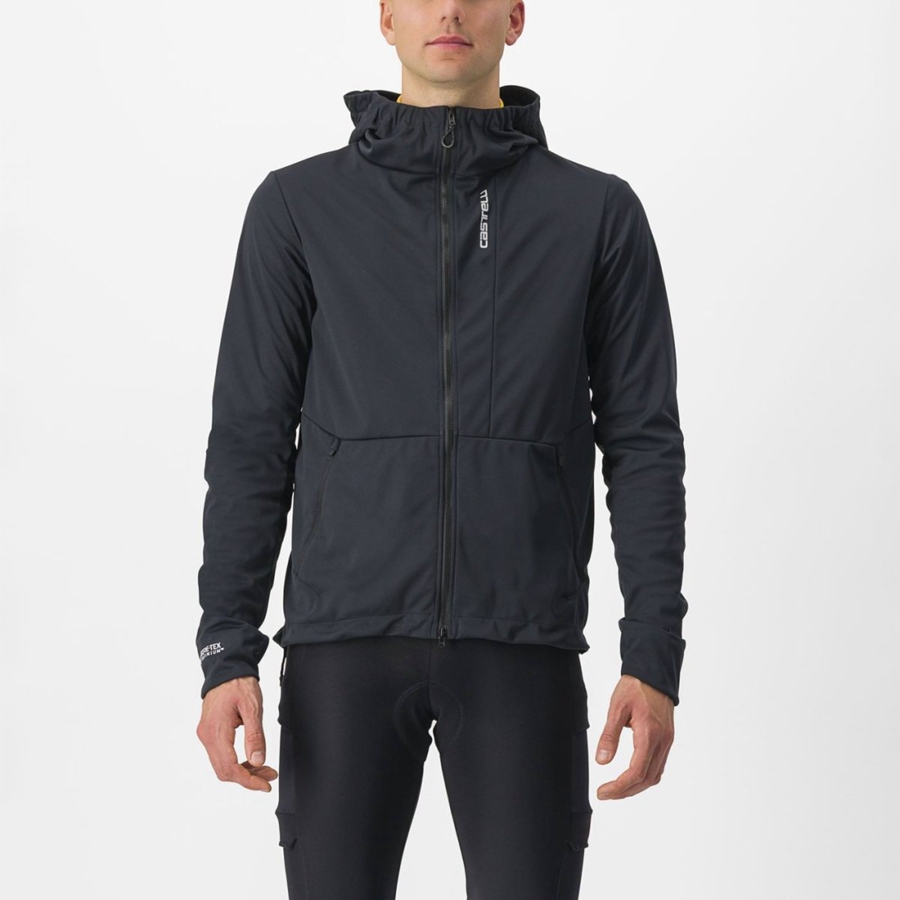 Castelli TRAIL HOODIE Miesten Takit Mustat | BIDK-50136