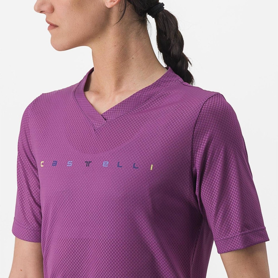 Castelli TRAIL TECH 2 W TEE Naisten Pelipaita Violetit | FUWP-61430