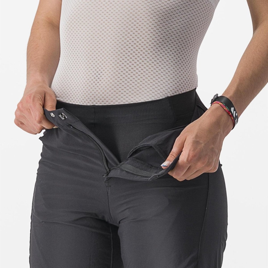 Castelli TRAIL W LINER Naisten Shortsit Mustat | VWUA-38465