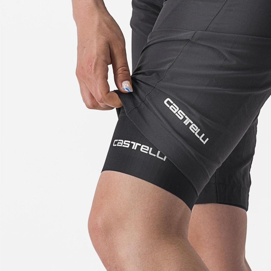 Castelli TRAIL W LINER Naisten Shortsit Mustat | VWUA-38465