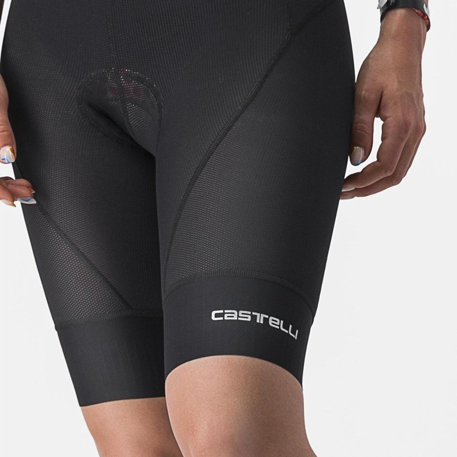 Castelli TRAIL W LINER Naisten Shortsit Mustat | VWUA-38465