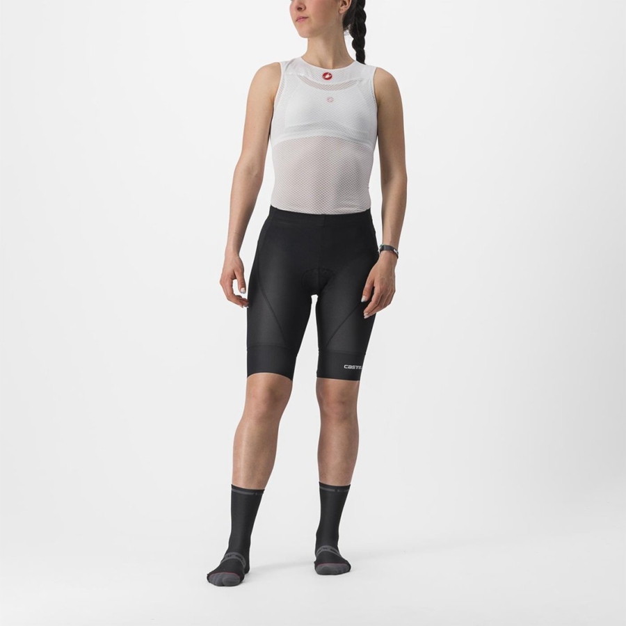 Castelli TRAIL W LINER Naisten Shortsit Mustat | VWUA-38465