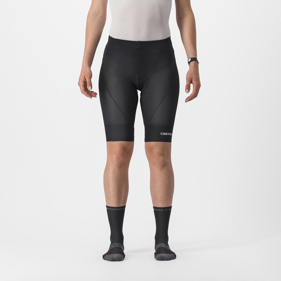 Castelli TRAIL W LINER Naisten Shortsit Mustat | VWUA-38465