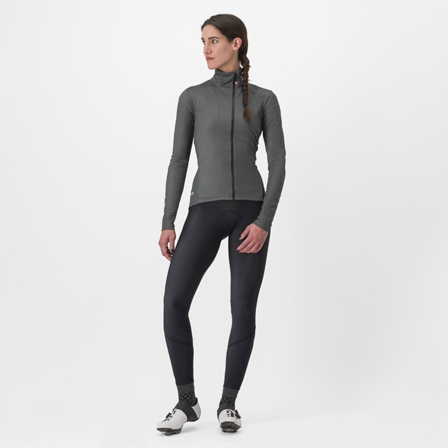 Castelli TRANSITION 2 W Naisten Takit Harmaat | RNDJ-35782