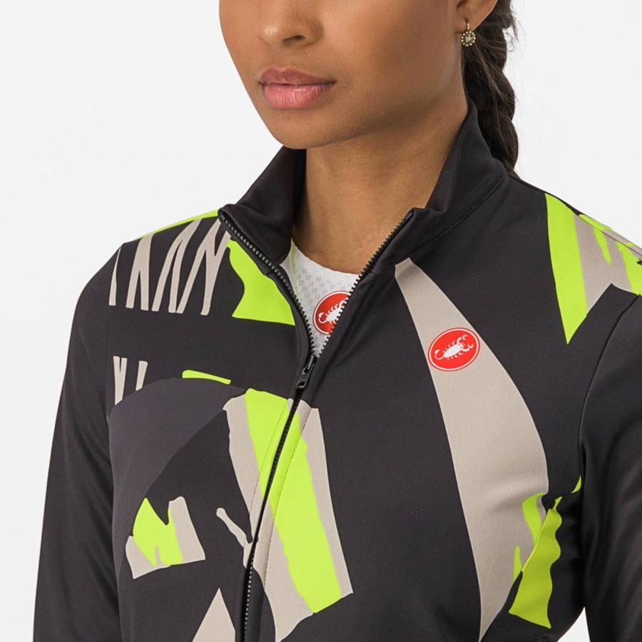 Castelli TROPICALE LS Naisten Pelipaita Mustat | LBJI-97158