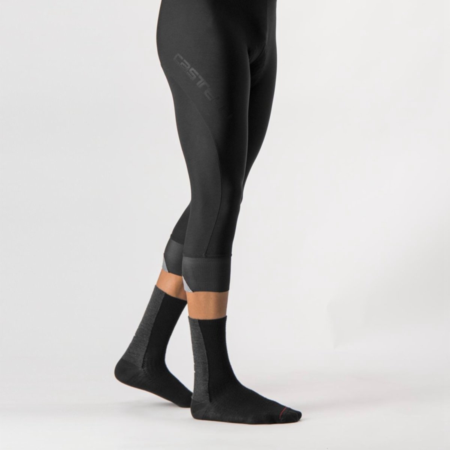 Castelli TUTTO NANO BIB KNICKER Miesten Leggings Mustat | RWJO-61097