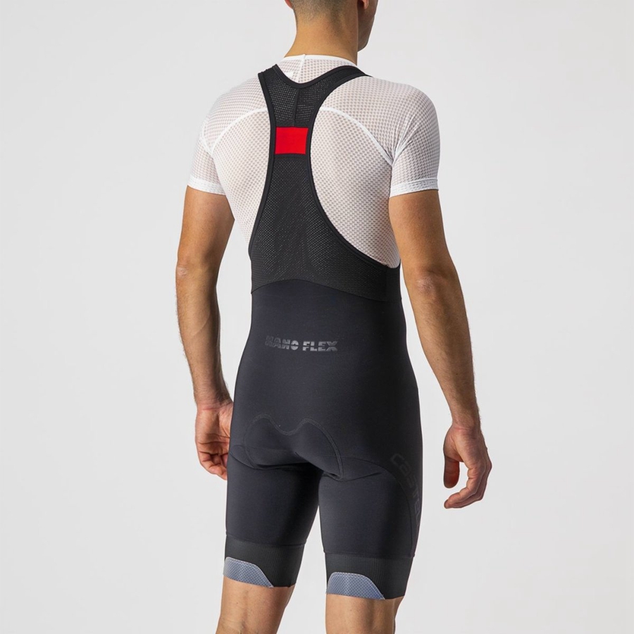 Castelli TUTTO NANO Miesten Bib Shortsit Mustat | UQCB-37896