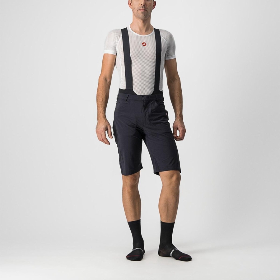 Castelli UNLIMITEDGY Miesten Shortsit Mustat | QOZM-78903