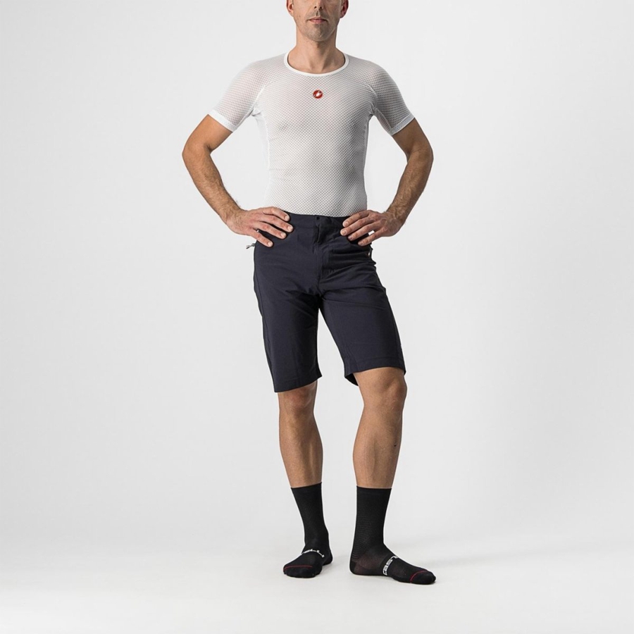 Castelli UNLIMITEDGY Miesten Shortsit Mustat | QOZM-78903