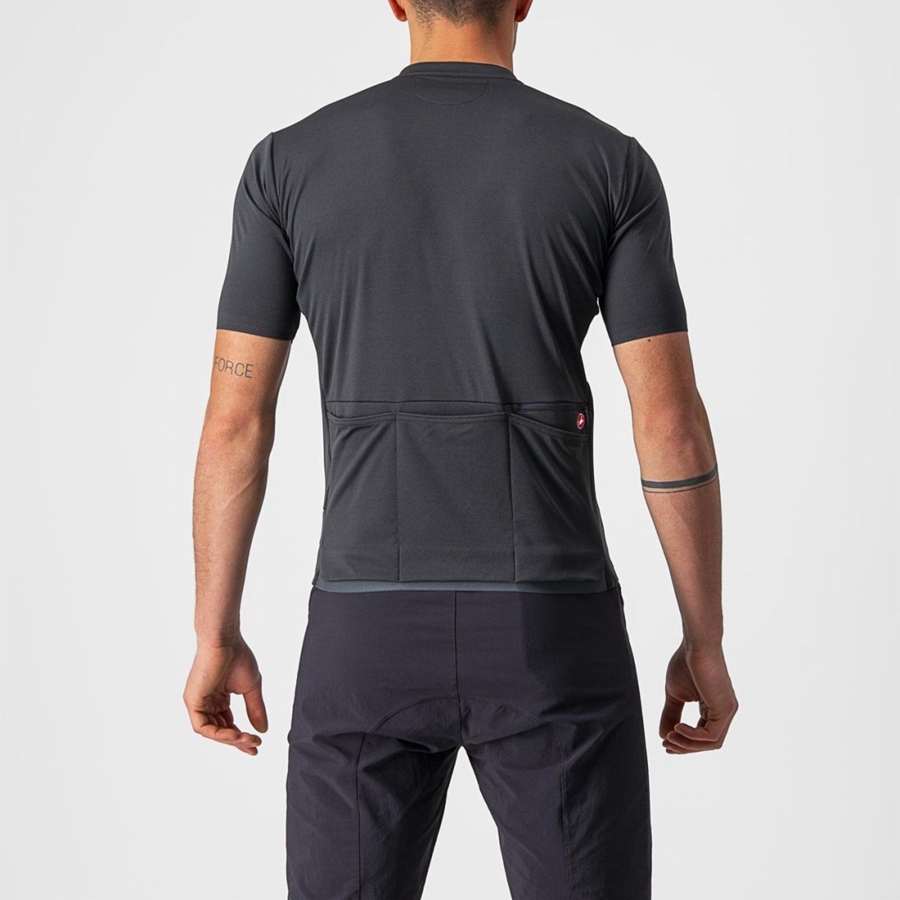 Castelli UNLIMITED ALLROAD Miesten Pelipaita Tummanharmaat | LBTN-85340